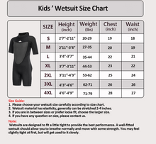 Premium Kids Wetsuit for Boys Girls Toddlers 2mm  Shorty Wetsuits